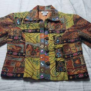 Cute jacket with embroidery